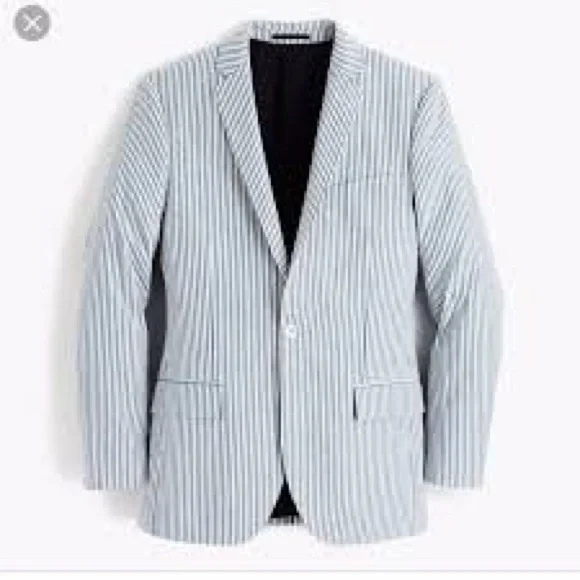 J.Crew Ludlow Seersucker Suit 36S x 30W 32L - Picture 2 of 11